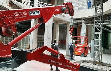 Транспортировка ножничных подъемников к месту работ